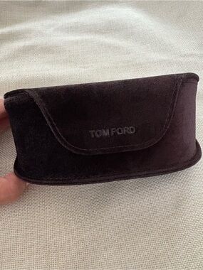 Tom Ford Dark Brown Velvety Eyewear Case